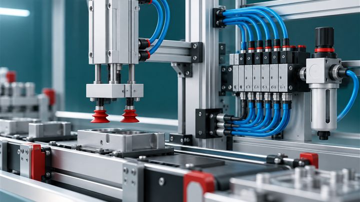 Pneumatic motion automation actuator and valve system